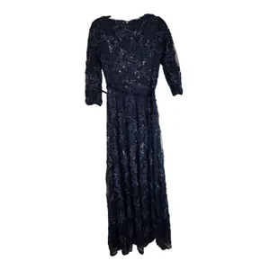 Alex Evenings Navy Blue Sequin‎ Embroidered Gown Dress 1121933 Mens 4 thumbnail 7