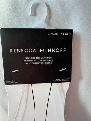 Rebecca Minkoff Nude High Rise Toe Cap Liners 5 Pairs thumbnail 4