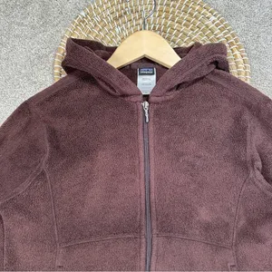 Patagonia Women’s Plush Synchilla Hoody Full Zip Longsleeve in Brown Size M thumbnail 4