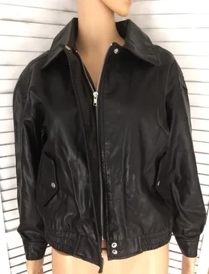 Black Bomber Jacket, Small thumbnail 1