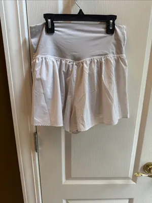 aerie Pale Gray Athletic Skort with Crossover Waistband thumbnail 2
