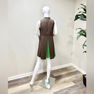 Tuckernuck Demitasse Griffiths Dress S Brown Green A-Line Mini NWT Mod thumbnail 5