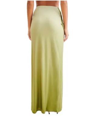 Meshki Bronwyn Slinky Maxi Skirt Gradient Ombre Green Womens Size XS‎ thumbnail 3