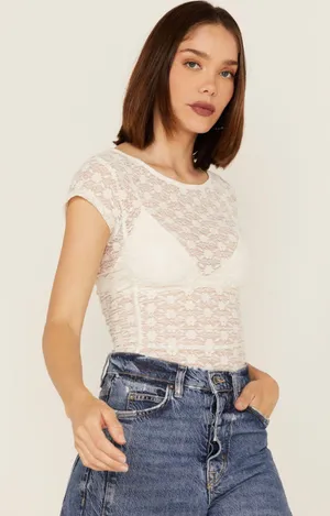 Free People Lace Top thumbnail 1