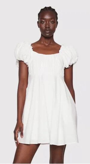 Abercrombie Puff Sleeve Mini Dress thumbnail 1