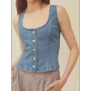 Reformation Tai Denim Top 6 thumbnail 7