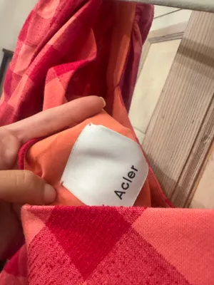 Acler pink gingham mini dress Size 2 thumbnail 3