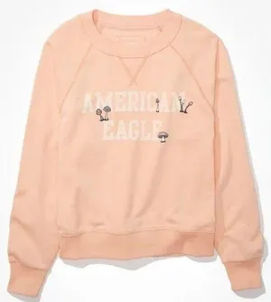 American Eagle Mushroom Graphic Sweatshirt size L thumbnail 1