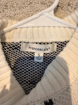 Francesca's Sweater Knit White thumbnail 4