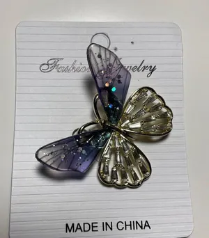 Mini Transparent Wings Butterfly Brooch Multiple thumbnail 5