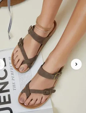 Top Moda Pleather Double Buckle Slip-On Footbed Slides thumbnail 1