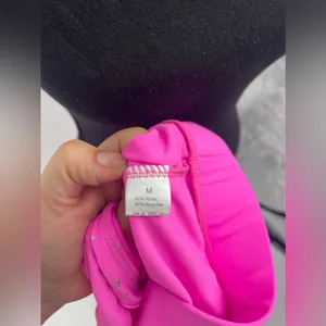 Hot Pink Outfit Set Crop Top‎ Bell Bottoms Star Accents Party Costume thumbnail 6
