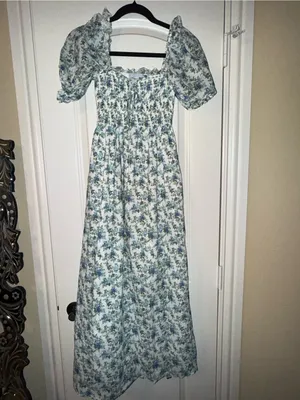 Hill House the Scarlett midi nap dress English daisy XS thumbnail 3