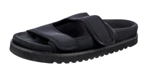 NWT 7.5 Jenni Kayne Women's Black Neoprene Double-Strap Slide Sandals Comfy thumbnail 1