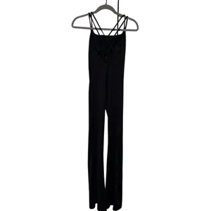 PINK Victoria's Secret Black Strappy Jumpsuit XS thumbnail 7