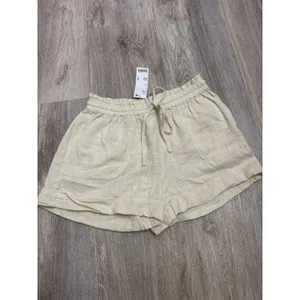 Urban Outfitters Out From Under Mya Linen Short Creme Size Small NEW thumbnail 2