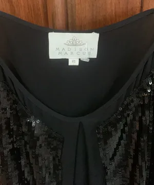 Black Sequin Top thumbnail 3