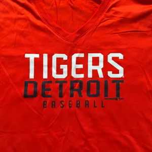 Under Armour Detroit Tigers HeatGear V-Neck Tee Size L thumbnail 2