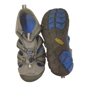 KEEN Suede Leather Waterproof Hiking Sport Sandals Gray Blue Women's 6 thumbnail 9
