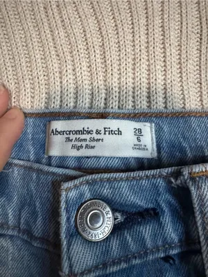 Abercrombie & Fitch Light Wash Denim Cutoff Shorts thumbnail 3