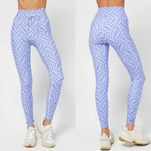 L*Space Blue and White Checkered Leggings thumbnail 16