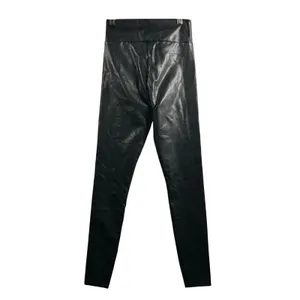 Abercrombie and Fitch Faux Leather Leggings Pants Black‎ XS High Rise thumbnail 2