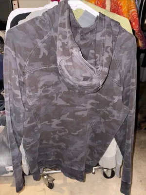 Lululemon scuba pullover hoodie camo size 8 stretch terry thumbnail 5