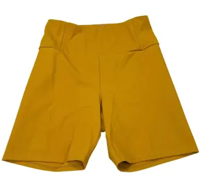 Yitty mustard bike shorts. Size M. no tags. Lizzo. athleisure, activewear thumbnail 1