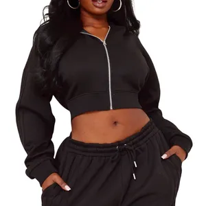 PrettyLittleThing Seam Detail Zip Up Hoodie in Black, Size L thumbnail 1