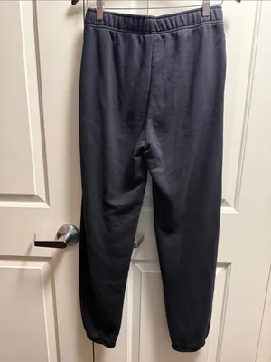 Aritzia TNA Airy Fleece Boyfriend Basic Sweatpants Black S thumbnail 5