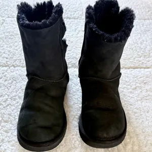 UGG Black Bailey Bow Tie Boots thumbnail 4