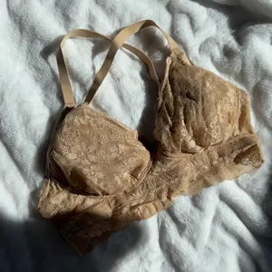 No Boundaries Lace Bralette Nude Light Support Wire Free XL NWOT thumbnail 2