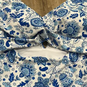Floral Blue and White paisley Swimsuit thumbnail 2