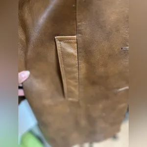 Vintage Scully Leather Coat – Made for Hamley & Co. Pendleton, OR thumbnail 7