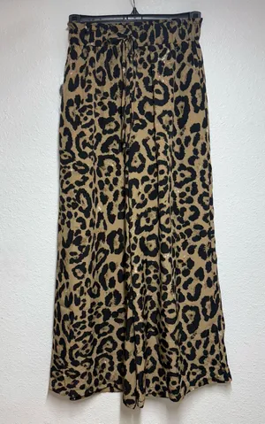 SheIn Animal Print Wide Leg Pants 026 thumbnail 1