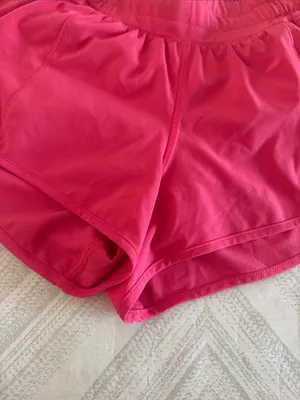 Lululemon Hotty Hot Shorts Low Rise 2.5” Bright Pink Women’s Size 2 thumbnail 4