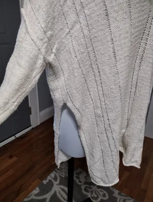 Altar'd State Cream V-Neck Lightweight Knit Sweater thumbnail 2