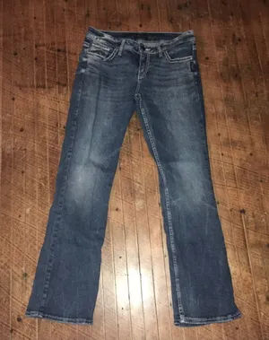 Silver Jeans Suki Slim distressed cowboycore western jeans thumbnail 1