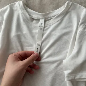 Lululemon High Neck Running and Training T-Shirt White thumbnail 6