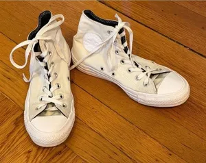 Converse Chuck Taylor All Star Custom High Top Sneakers White Streetwear Sz 7.5 thumbnail 1