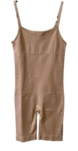 Shapermint Essentials full shaper tank and short beige sz small thumbnail 1