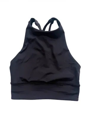 lululemon Energy Bra High - Neck Long Line Black Size 2 thumbnail 3
