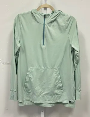 L.L. Bean Mint Green Quarter Zip Hoodie Active Pullover 509294 Size Medium thumbnail 1