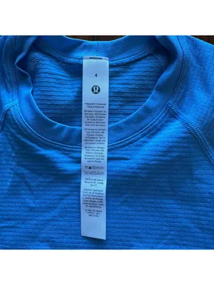 Lululemon Swiftly Tech Cropped Short Sleeve 2.0 Ocean Wave Size 4 NWT thumbnail 5