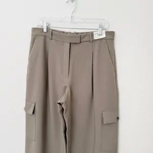 [Abercrombie & Fitch] Harper Tailored Ultra Wide Leg Cargo Pants NWT Size 31/12L thumbnail 5