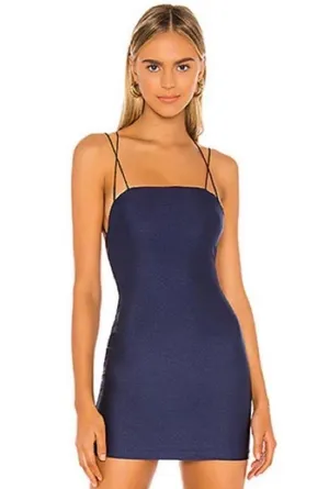 Navy Blue Mini Dress thumbnail 1