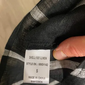NWT Miou Muse Linen V-Neck Striped Dress - Small thumbnail 9