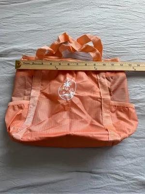 Aloha Hawaii Foldable 2‎ Tote Bag - Gray & Coral thumbnail 13