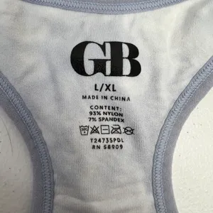 Gianni Bini Size L / XL Sport Bra Grey Tie Dye Seamless Racerback No Padding thumbnail 3