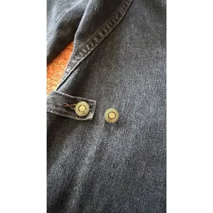 Vintage Hennes Denim Button Front Shirt Dress Dark Wash Size 36 thumbnail 8